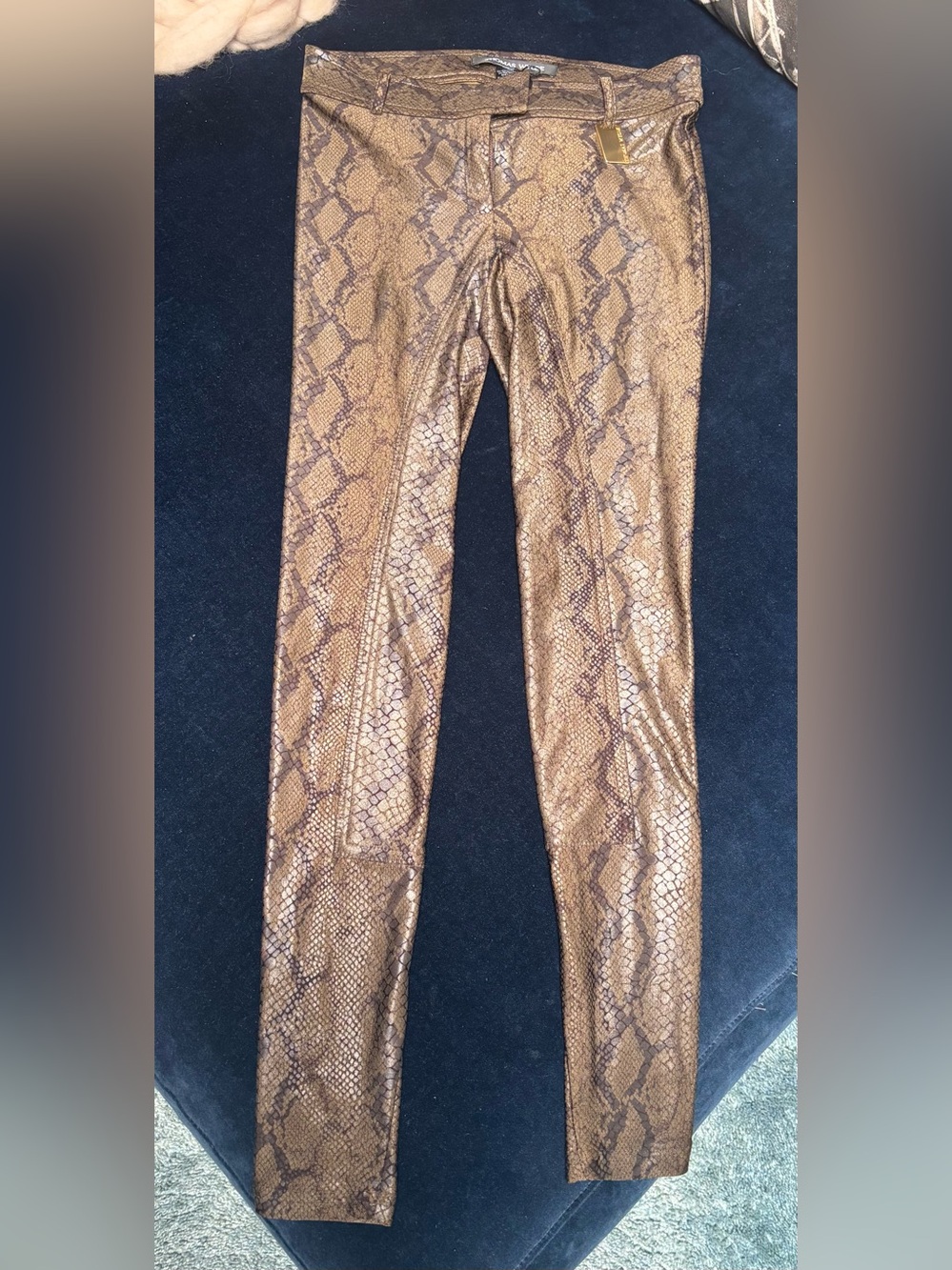 🔥 RARE FIND! Thomas Wylde Los Angeles "Sneakey Ho" Metallic Snakeskin Leggings 🔥